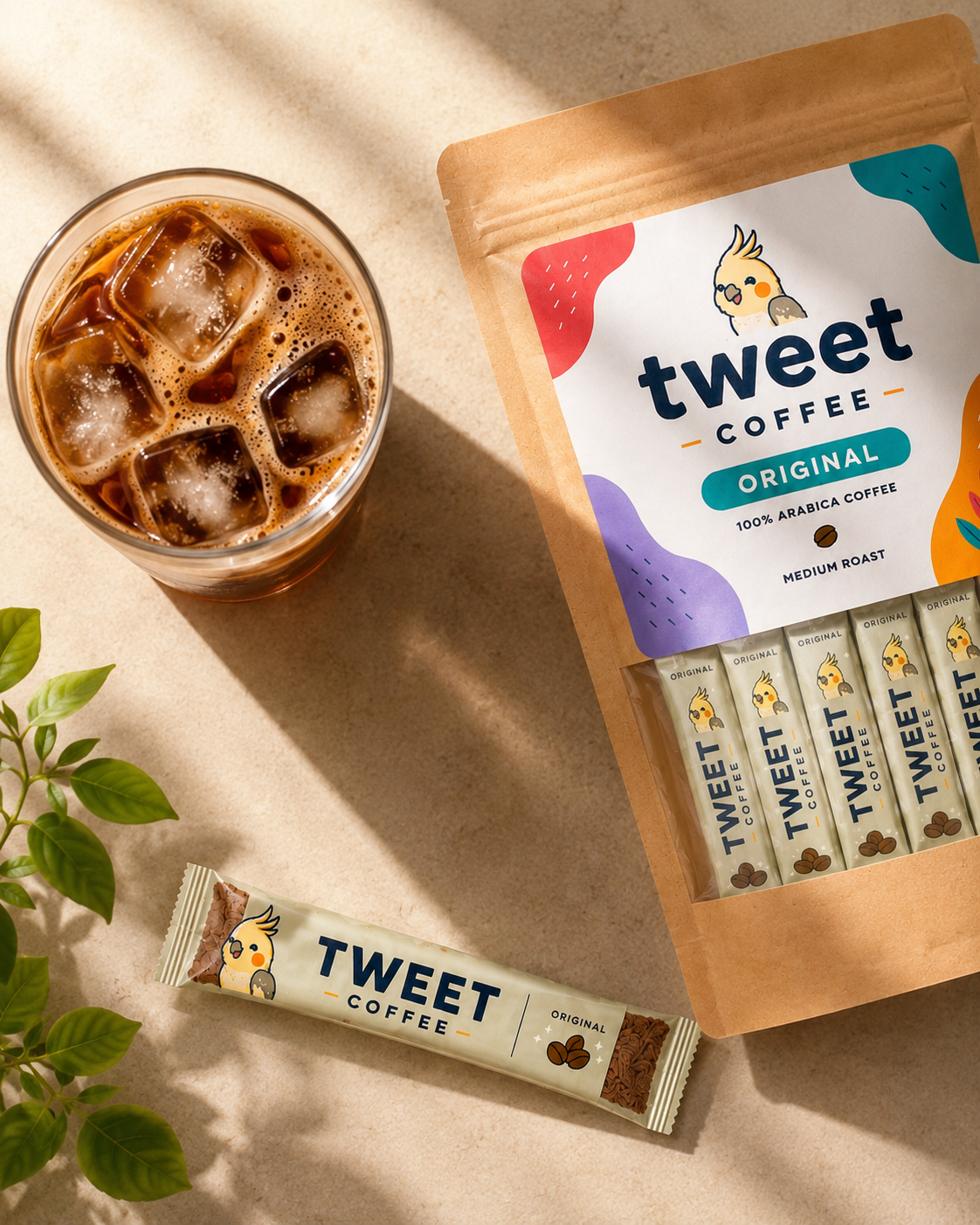 Tweet Coffee Original instant iced coffee pouch